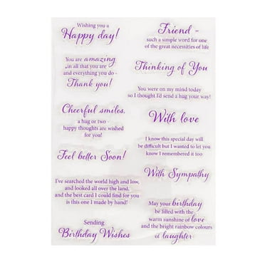 Clear Stamps For Card Making, Flower Tree Butterfly Background Rubber Stamp Diy