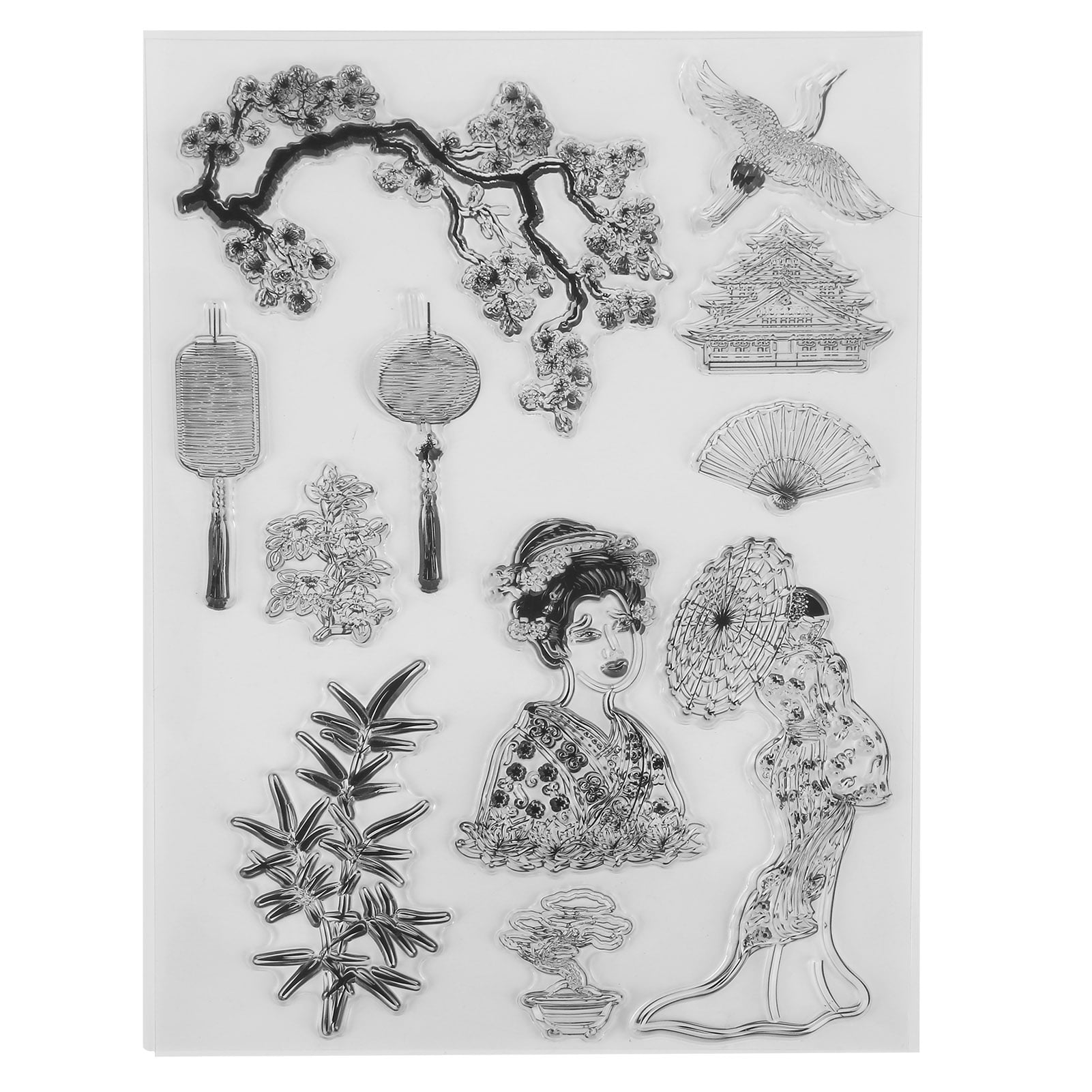 Clear Stamps Paste Repeatedly DIY Clear Imprint TPR Card Making Stamps