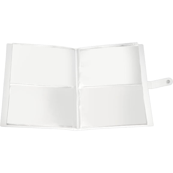 Clear Stamps Storage Book Transparent Foldable Photo Album Scrapbooking for 160pcs Stamps Photos 11x16.5inch