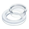 thumbnail image 1 of 2 Inch Patio Table Umbrella Hole Ring with Cap Set Silicone Transparent Umbrella Thicker Hole Ring Plug and Cap Set for Outdoor Patio Garden Beach Table Umbrella Plug (Clear,1 Set), 1 of 7
