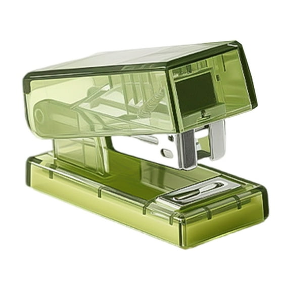 Clear Stapler with 1000Pcs 6/26 Staple 10Sheets Capacity Office Stapling Machine for File Document Paper Organization