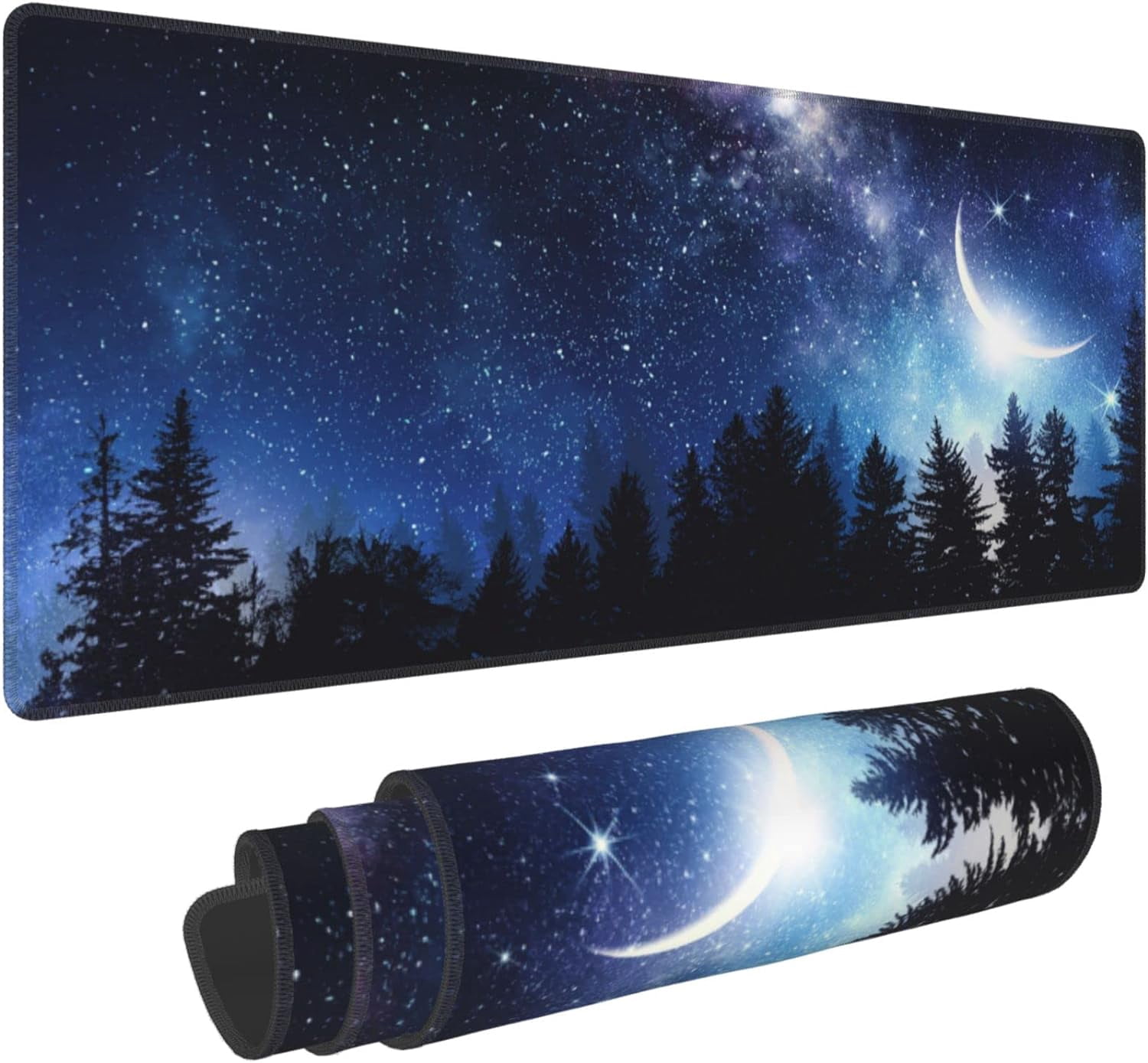 Clear Stary Night Extended Big Mouse Pad Large,XL Gaming Mouse Pad Desk ...