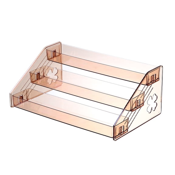 Clear Step Organiser Shelf for Kitchen Bathroom Transparency Cosmetics Storage Stand