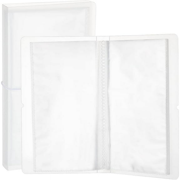 Clear Sticker Organizer Binder Storage Book for Sticker Storage Collecting Album with 50 Pack Double Sided DIY