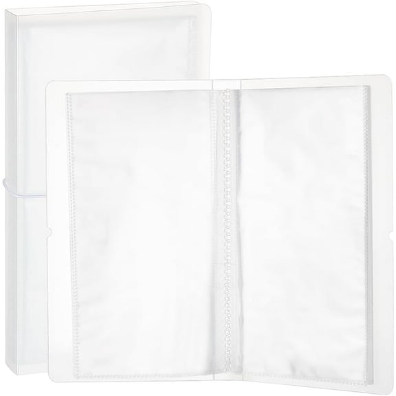 Clear Sticker Organizer Binder Storage Book for Sticker Storage Collecting Album with 50 Pack Double Sided