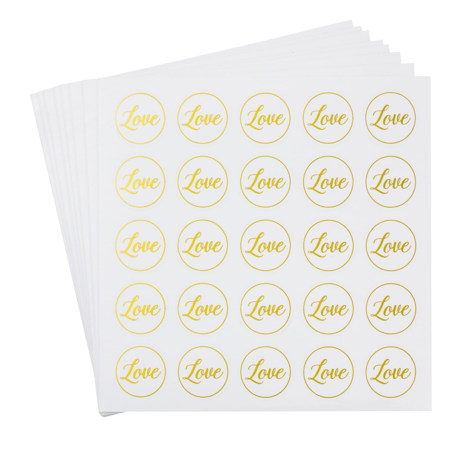  Clear Transparent Custom Text Label Stickers with Real Gold Foil.  Personalized Labels write your own text. Rose Gold & Silver. Different  Sizes. : Handmade Products