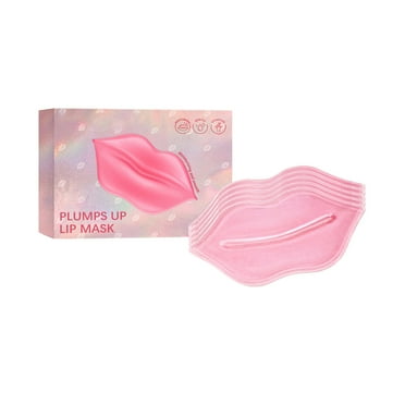 Clear Out Stock! Awwp Pink 5*Wet Plumping Lip Mask Lip Collagen Crystal Lip Care Gel Pads Moisturizing Firm Hydrate Lips Dead Skin Make Your Dry Lip Attractive