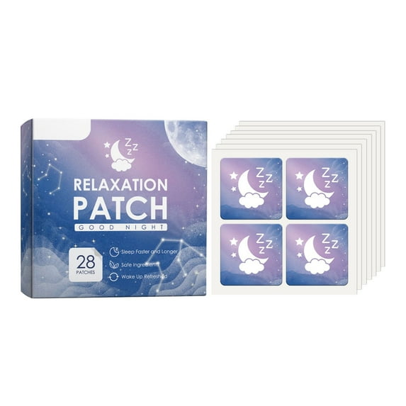 Clear Out Stock! Awwp Purple Sleep Good Night Cartoon Stickers 28Pcs Natural Ingredients: for Falling Asleep Faster Staying Asleep Longer & Eliminating Groggy Mornings