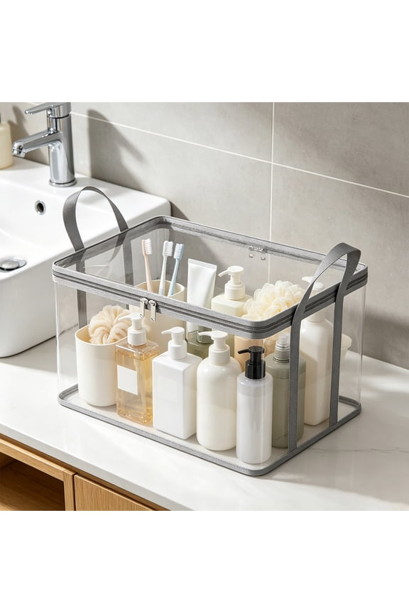 Clear Storage Bags – Large Size Zipper Bags, Transparent Plastic Organizer for Moving Storage