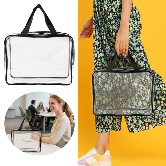 Clear Storage Bags Reusable Transparent Ziplock Pouches For Home Travel Organizing Clothes Accessories Kitchen