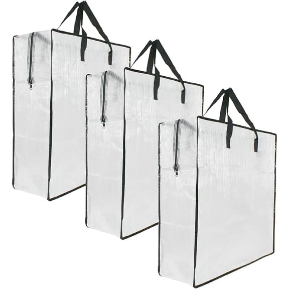 Clear Storage Bags with Zipper and Handles, Blanket Bags For Closet Storage, Moving and Packing Supplies for College, Underbed Storage Organizer for Clothes Pillow Bedding Christmas Wreath