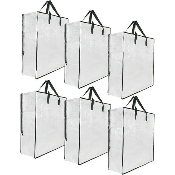 Clear Storage Bags with Zipper and Handles, Blanket Bags For Closet Storage, Moving and Packing Supplies for College, Underbed Storage Organizer for Clothes Pillow Bedding Christmas Wreath