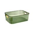 thumbnail image 1 of Clear Storage Basket Organizer Box Plastic Container Multifunctional Tote for Snacks Cosmetics Organization in Home Office Kitchen, 1 of 6