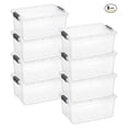 Clear Storage Bins 16 Quart, BPA Free Plastic Containers with Lids ...