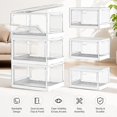 Clear Storage Bins with Lids 3 Pack – Stackable & Durable Plastic ...