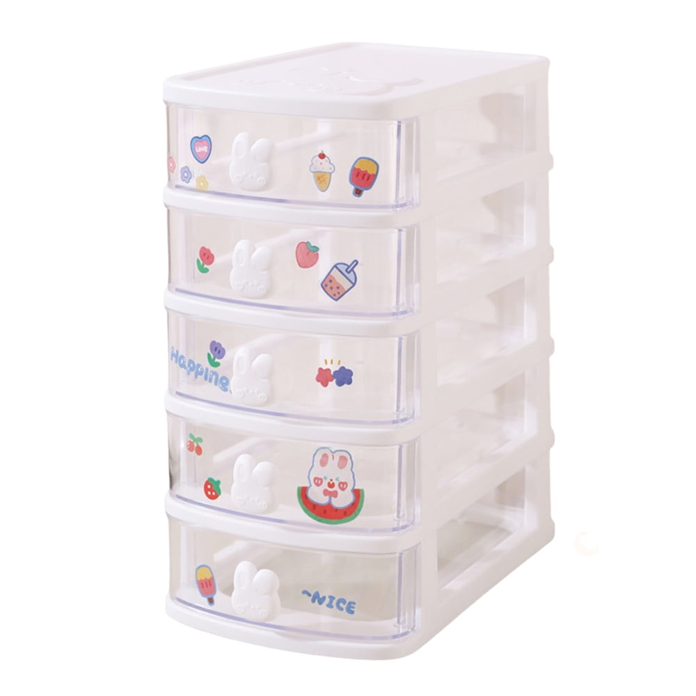 Clear Storage Box Drawers Caddy Multi Grid Stationery Storage Box for