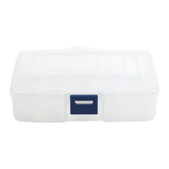 Clear Storage Box Has Multiple Compartments Perfect For Storing Small Items