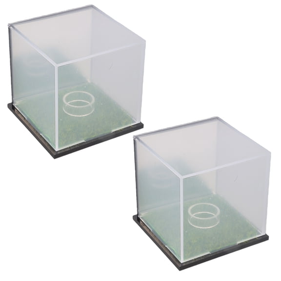 Clear Storage Box with Sealed Lid, Acrylic Display Case for Collectible Balls