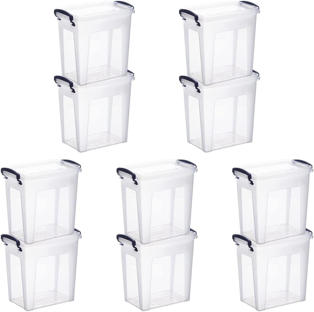 Clear Storage Boxes With Lids, Plastic Container Bins For Organizing