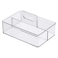 thumbnail image 1 of Simply Tidy Clear Storage Caddy with Handle - Portable Plastic Organizer for Paint Bottles, Tools & Craft Supplies, Compatible with Lexington & Hudson Carts, 6 Pack, 1 of 4