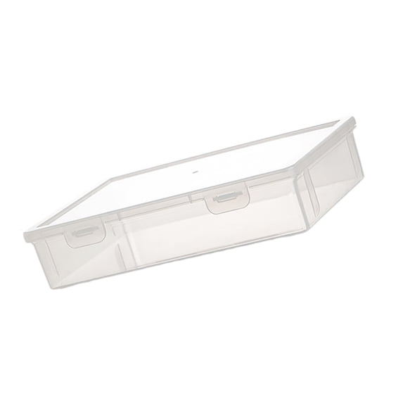 Clear Storage Container Stackable File Storage Box Water Resistant Document Organiser Case for Notebook Certificates