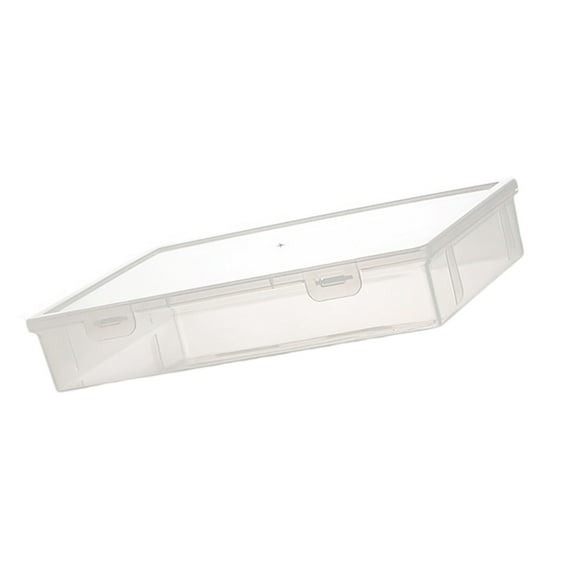 Clear Storage Container Stackable File Storage Box Water Resistant Document Organiser Case for Notebook Certificates