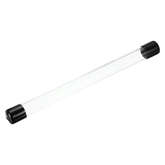Clear Storage Tube 22x24mm Small Plastic Round Tubing with Caps Rigid Bottle Container 300mm/12 Inch