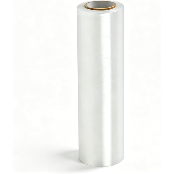 Clear Stretch Wrap Roll, 18 Inch x 1000 80 Gauge, Heavy Duty Industrial Pallet Wrapping Stretch Film, Self Adhesive Stretch Wrap for Moving, Shipping, Warehouse Storage Packaging Supplies