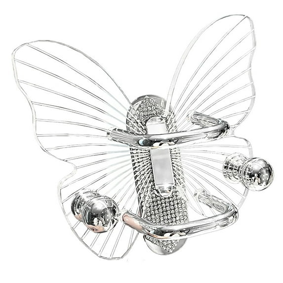 Clear Sturdy Acrylic Butterfly Wall Hook Stylish Hairbrush Organizers for Home Decoration and Storage Solution