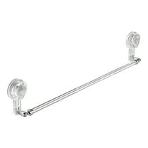 Clear Suction Cup Extendable Towel Rack No Drill Bathroom Wall Mounted Storage Organizer Scalable Towel Bar Slipper Rack Clear Plastic Material