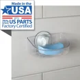 thumbnail image 1 of Clear Suction Shower Soap Dish Plastic No Drilling Power Grip Suction Cup New, 1 of 5