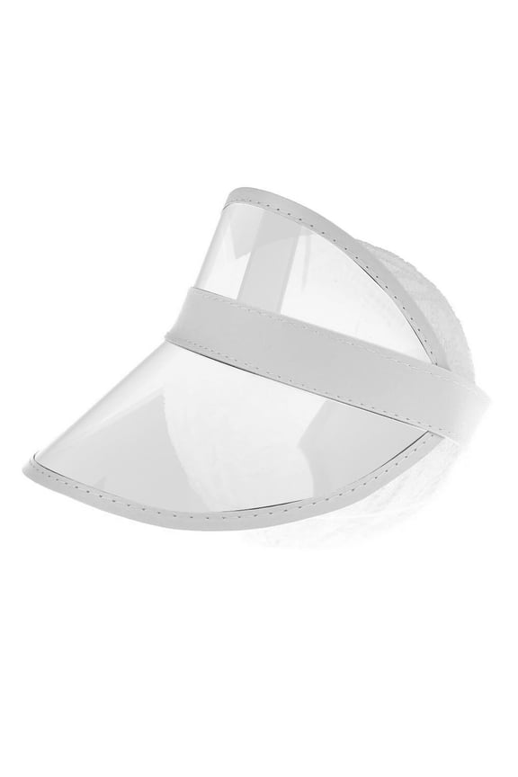 Clear Sun Visor Plastic Poker Visors Beach Sunhat for Women UV Protection