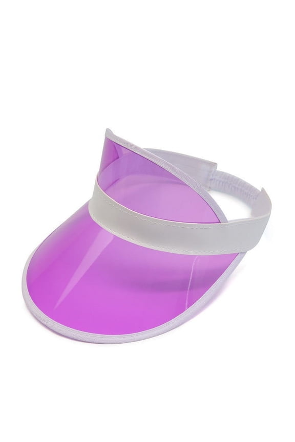 Clear Sun Visor Plastic Poker Visors Beach Sunhat for Women UV Protection