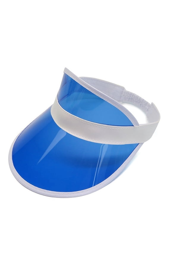 Clear Sun Visor Plastic Poker Visors Beach Sunhat for Women UV Protection