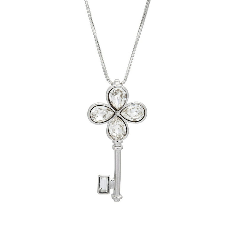 Swarovski crystal key necklace discount