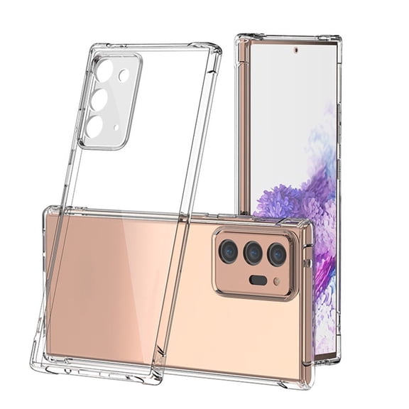 Clear TPU Shockproof Phone Case Flexible Transparent Protective Bumper Cover Anti Scratch Slim Fit for Large Screen Devices