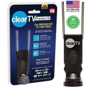 Clear TV indoor TV Antenna, with 50 Miles Reception Range