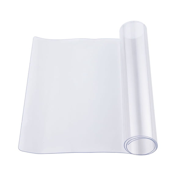 Clear Table Cover 14x24 Inch, PVC Desk Protector - Waterproof Rectangle Tablecloth, 1.5mm Thick Desk Pad for Dining Table, Office, Kitchen