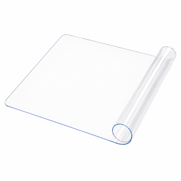 Clear Table Cover Protector 18 x 60 Inch, 2mm Thick Plastic Table Pad, Waterproof PVC Desk Mat for Dining Table Coffee Table Dresser