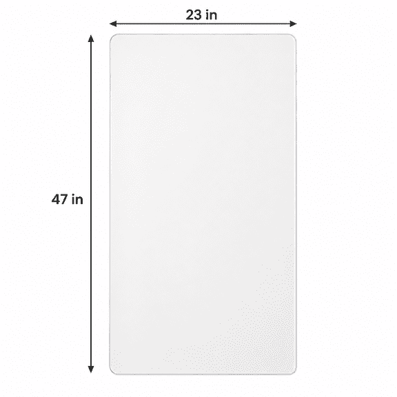 Clear Table Cover Protector 23 x 47 Inch, 2mm Thick Plastic Table Pad, Waterproof PVC Desk Mat for Dining Table Kitchen Coffee Table Dresser