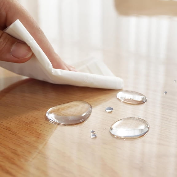 Clear Table Cover Protector, 36 x 60 Inch 2mm Thick Plastic Table Cover, Table Protector for Dining Room Table, Waterproof Dresser Cover Top for Kitchen, Coffee, Writing Desk