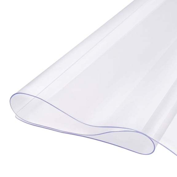 Clear Table Cover Protector 42 x 60 Inch 2.0mm Thick PVC Plastic Table Pad Waterproof Rectangle Tablecloth for Dining Desk Vanity