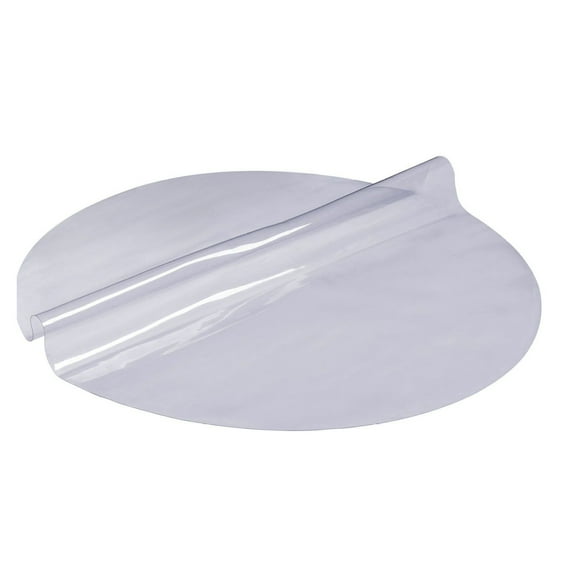Clear Table Cover Protector 48 Inch Round, PVC Plastic Tablecloth, Waterproof Desktop Protector for Dining Table, Coffee Table, Writing Desk
