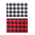 thumbnail image 1 of Clear Table Mats Set Of 6 Red And Black Plaid Placemats Machine Washable Place Mats For Kitchen Table Dinning Room Dinner Mats Set Of 4, 1 of 7