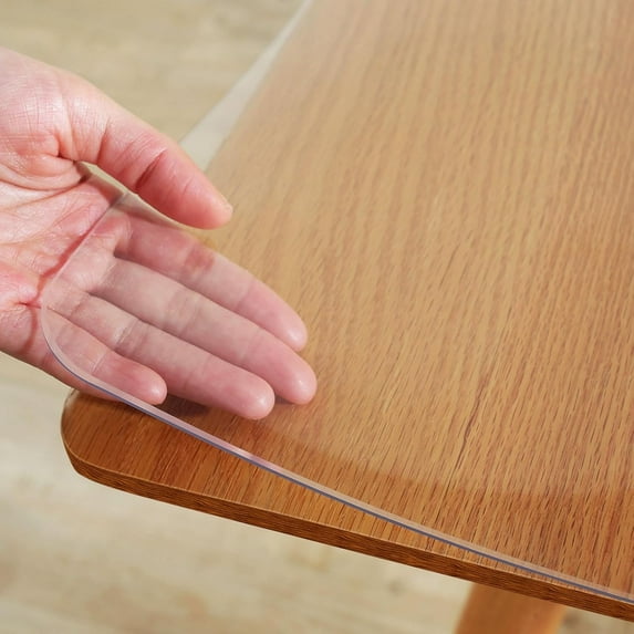 Warmstar Clear Table Protector 2mm Thick, 36x87Inch,Plastic, Clear Desk Protector Mat for Coffee Table, Writing Desk, Dining Room.