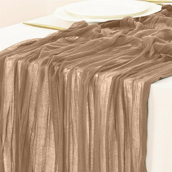 Clear Table Runner, Large Colorful Tablecloth Decoration, Portable Pretty Gauze Wedding Table Runner, Soft Fabric Kitchen Dining Party Holiday Table Decoration, Banquet Table Cover, 90x180cm