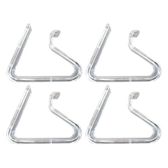 Clear Tablecloth Clips,Durable Plastic Table Cover Holders,Transparent Table Cloth Clips,Windproof Table Cloth Clamps for Indoor Outdoor Party,Christmas,Halloween,Wedding and Picnic(Clear*4-L)