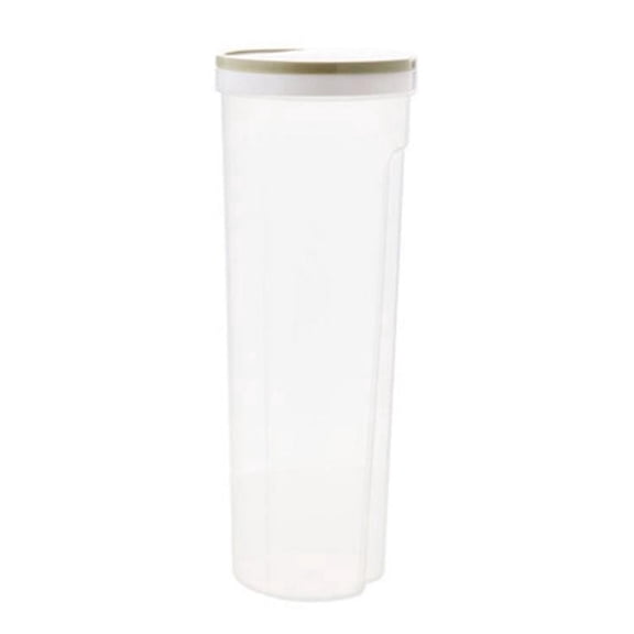 Clear Tall Food Storage Container with Locking Lid - Airtight Spaghetti Holder - Round Transparent Storage Solution for Pasta and Chopsticks