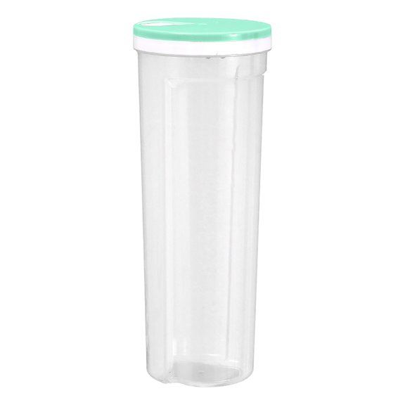 Clear Tall Food Storage Containers with Controllable Lids,3.9x10.8inch Spaghetti Storage Jar,Easys to Clean,Suitable for Storing Noodles Beans Staples