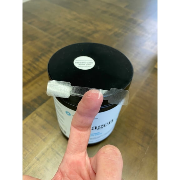Clear Tamper Evident Labels | 2.75 x .5" Rectangle Special Shape | 500 Pack